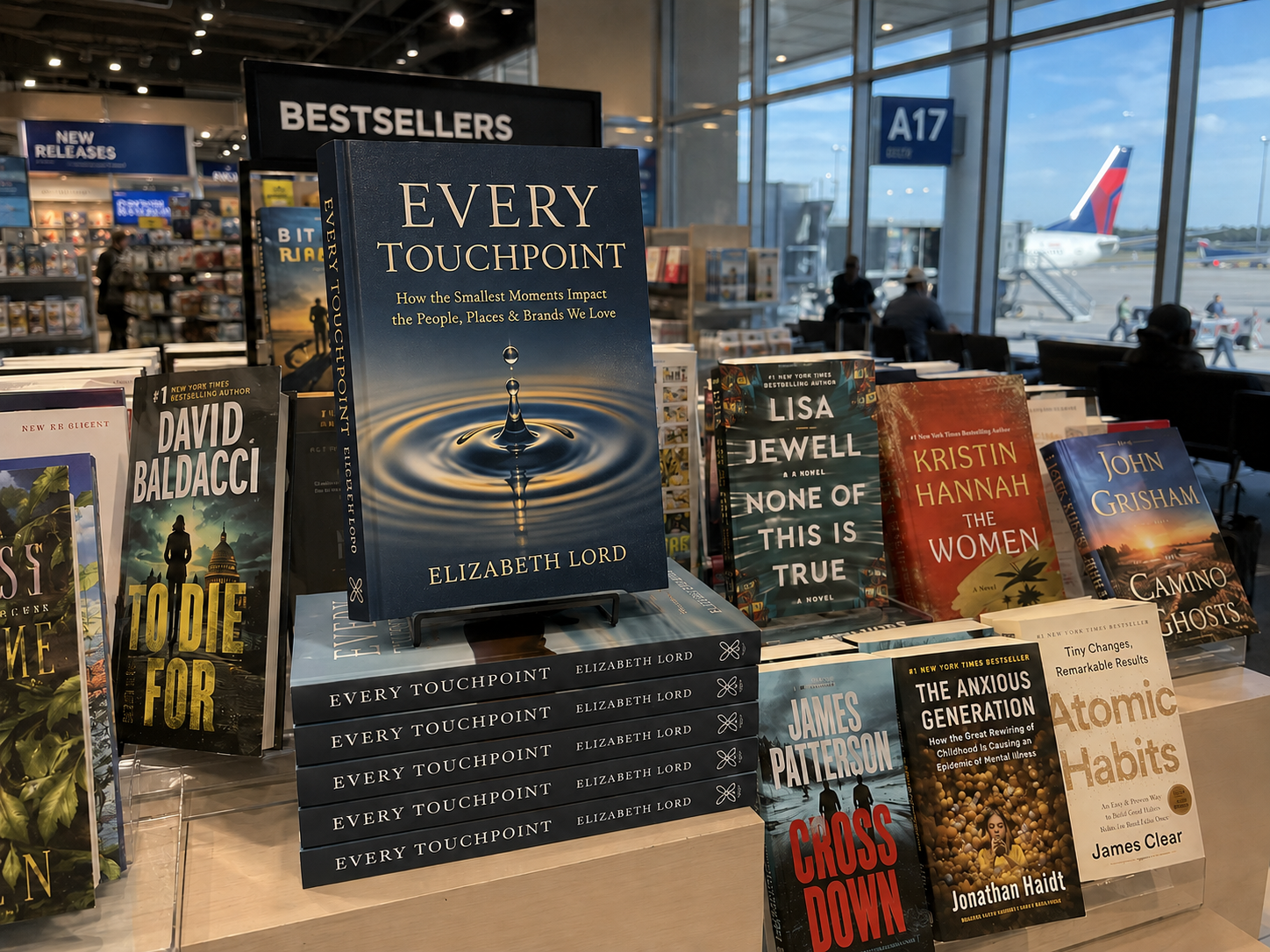 Every Touchpoint by Elizabeth Lord, on display among bestsellers